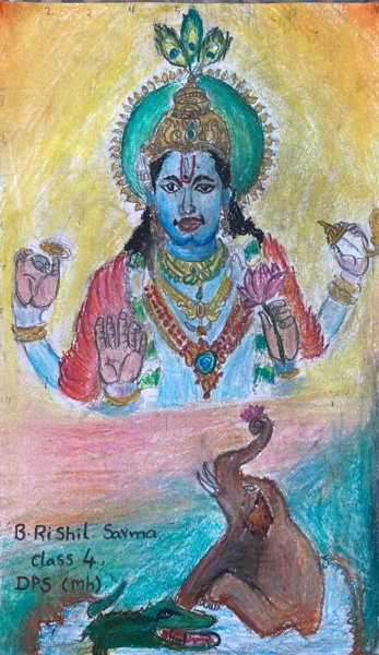 Gajendra moksha - category 2 - 9-12 years