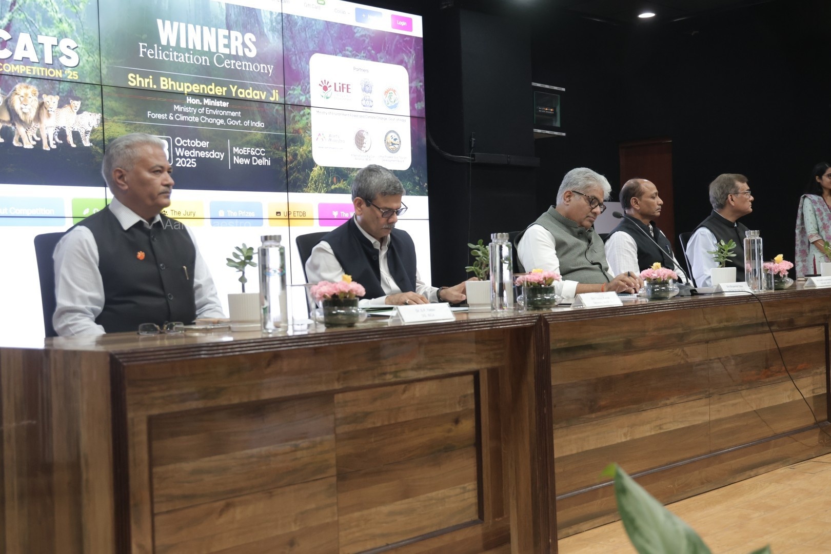 Dignitaries and officials seated at the dais during the ceremony proceedings