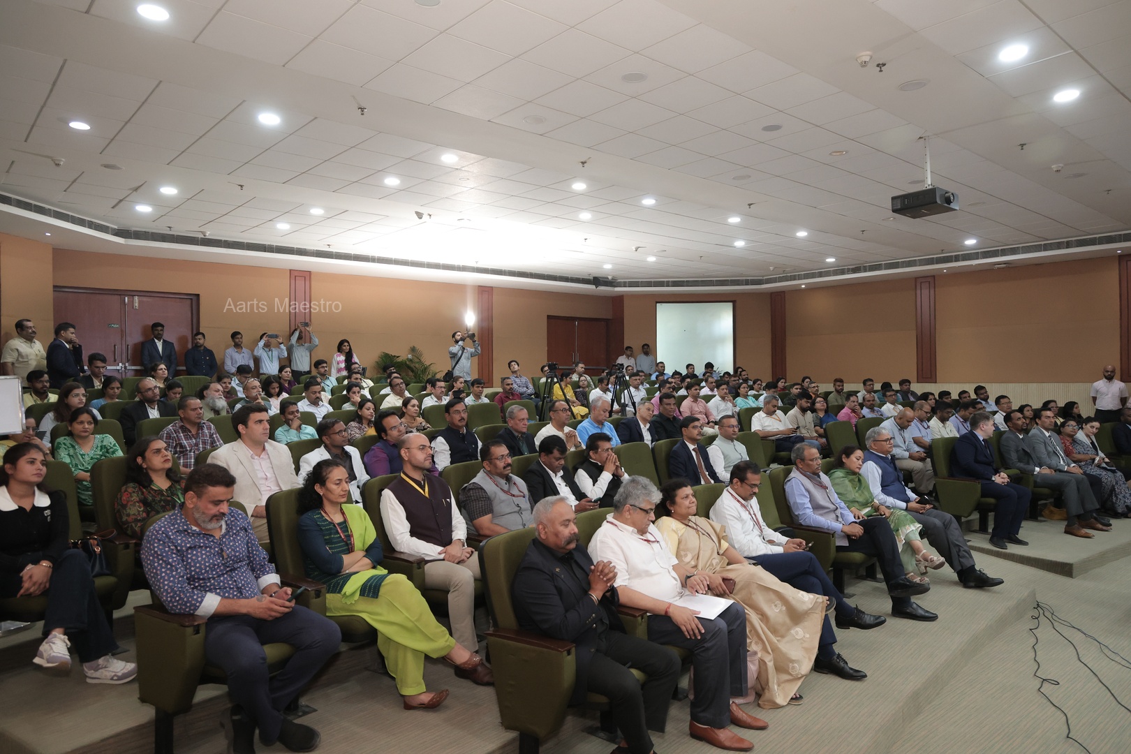 Attendees, dignitaries and guests gathered at the ceremony venue